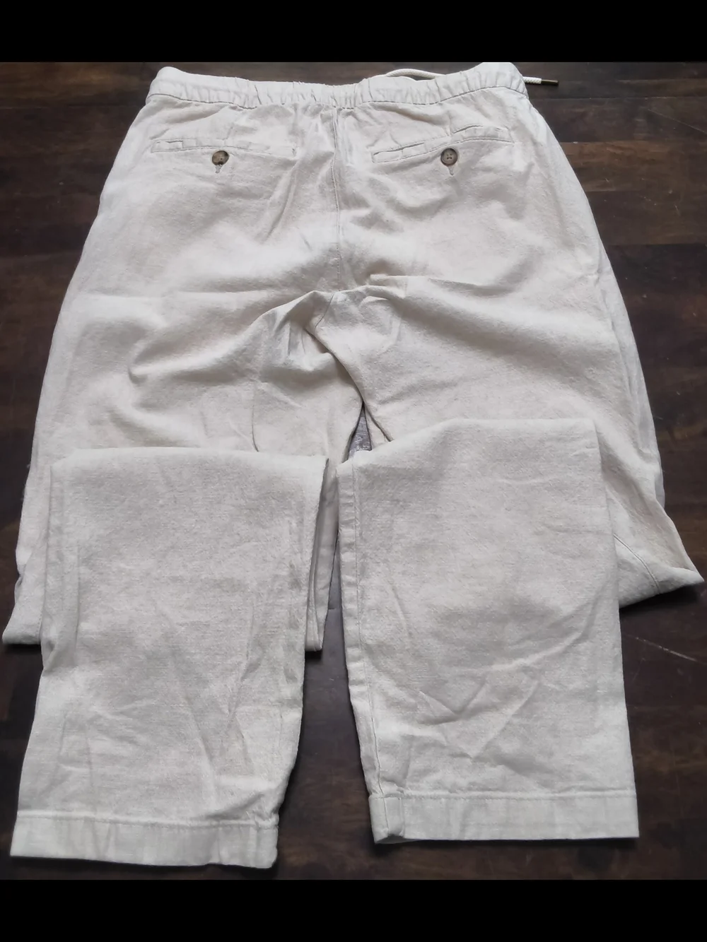 Men's Linen Old Navy Pants Cream Color Size Small